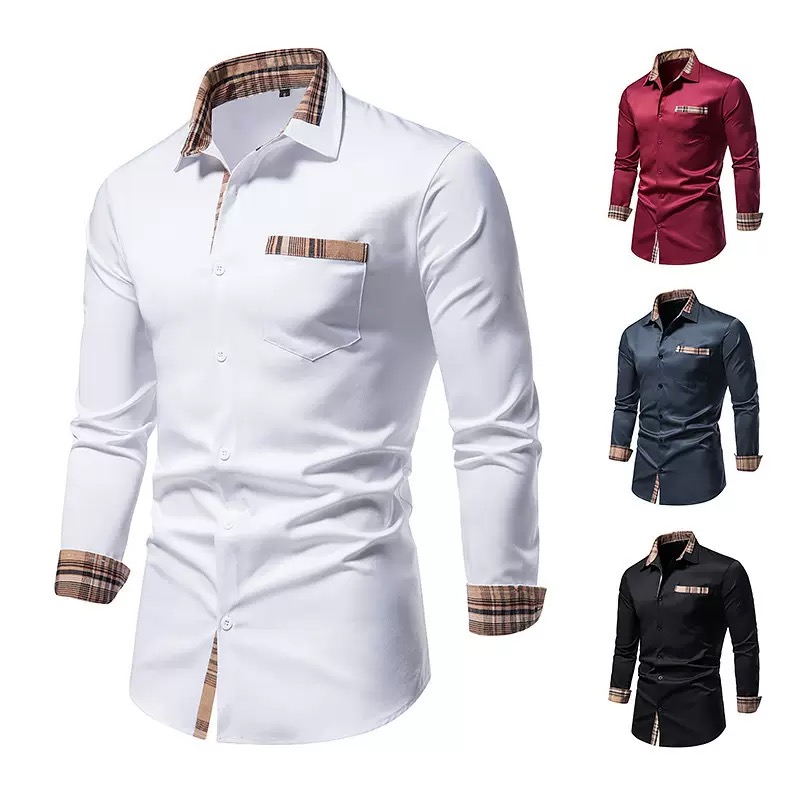 Man casual long sleeve shirt - Image 3