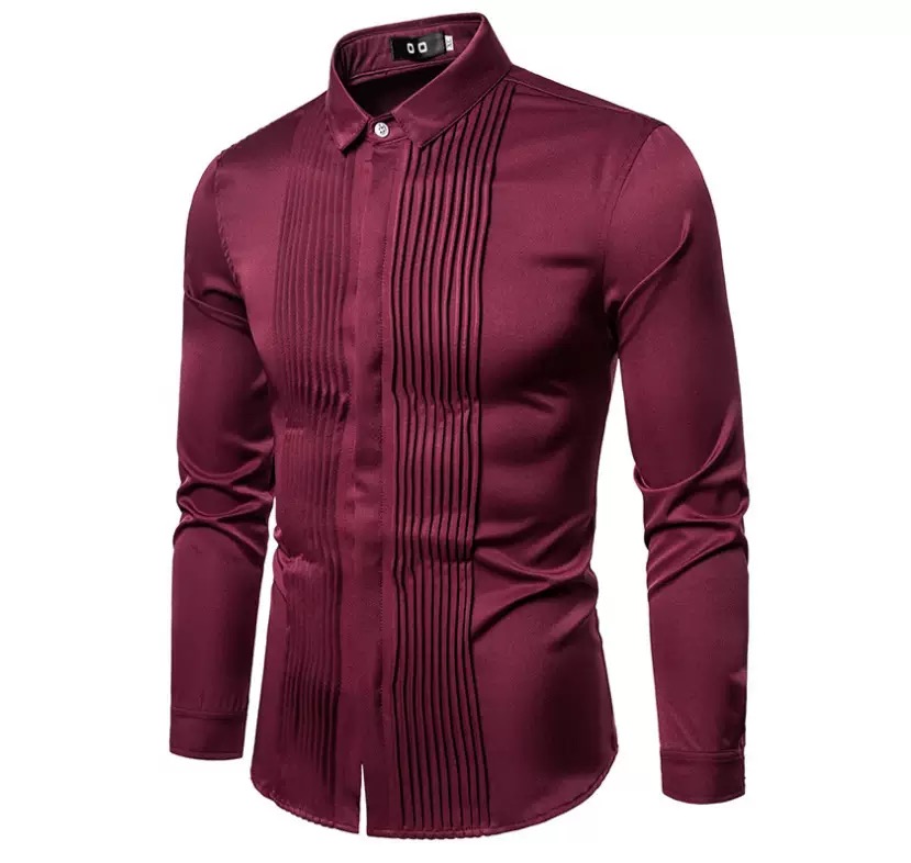 Man long sleeve formal shirt