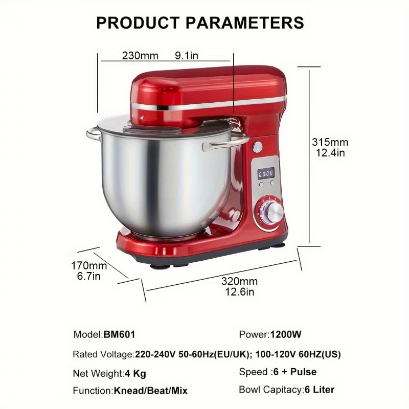High Quality Baking Stand Mixer - Image 3