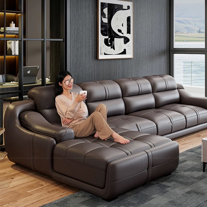 Genuine Leather sofa ,top layer Cowhide