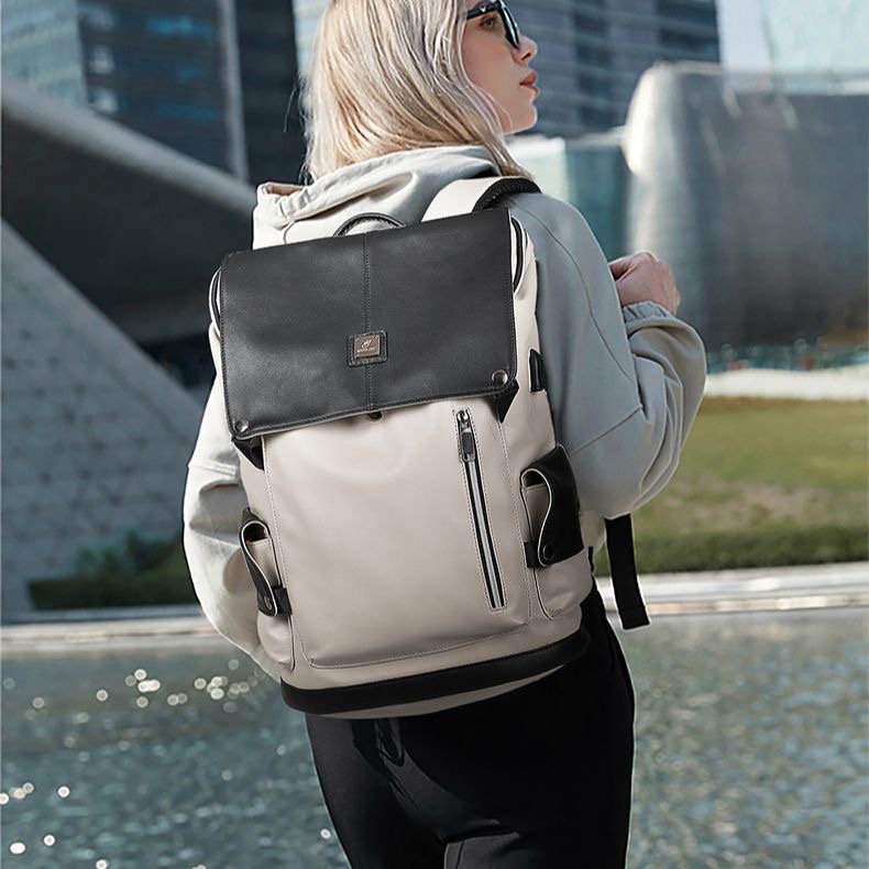 Water repellent fabric (leather backpack) - Image 3