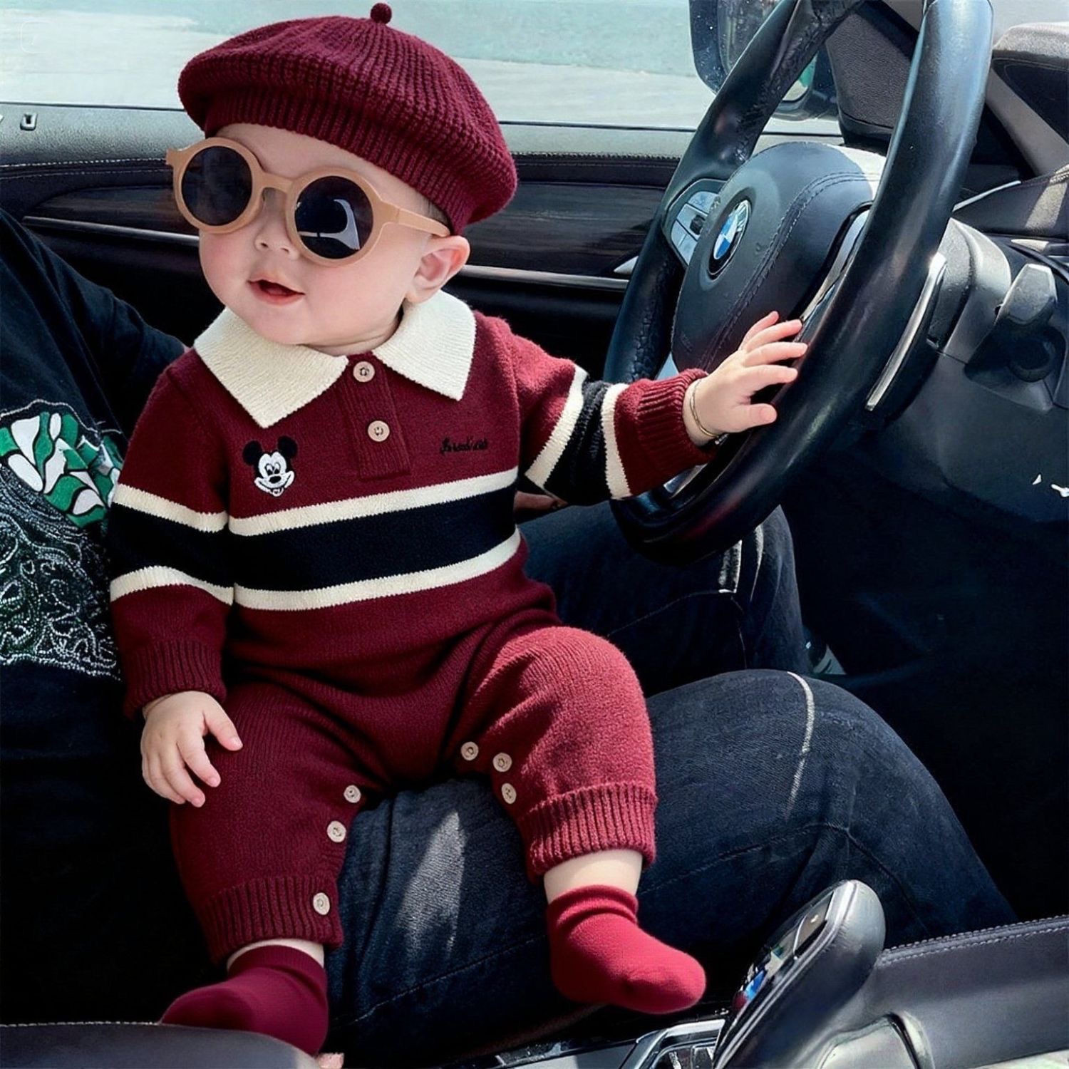 Boys knitted all in one outfit