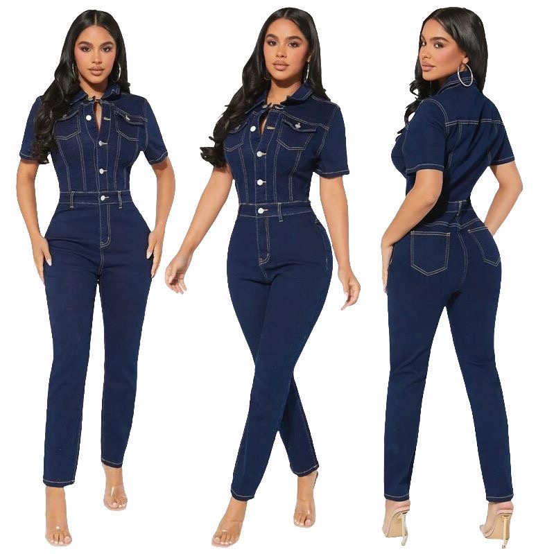 Demin Jumpsuits - Image 3
