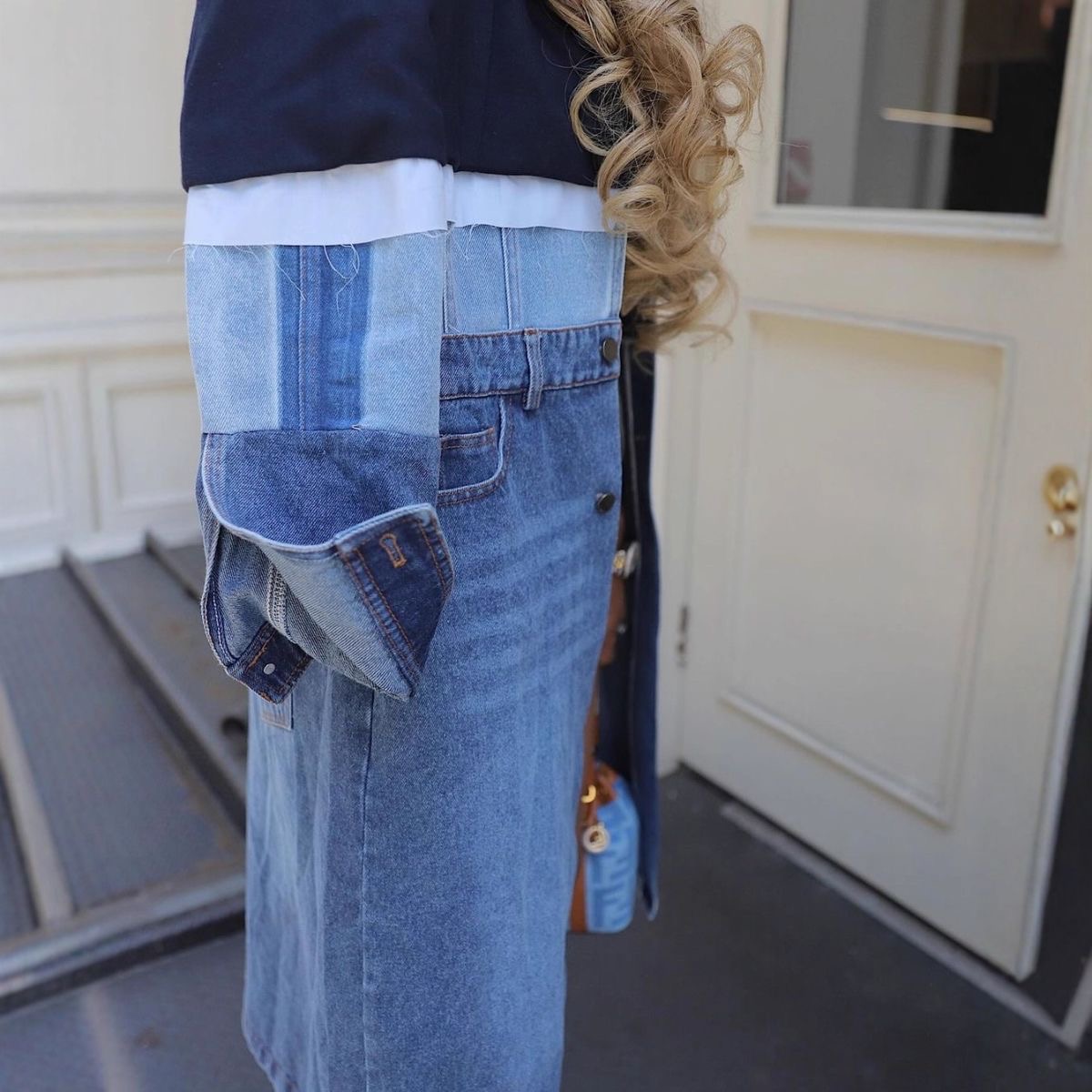 Demin Long Jacket - Image 3