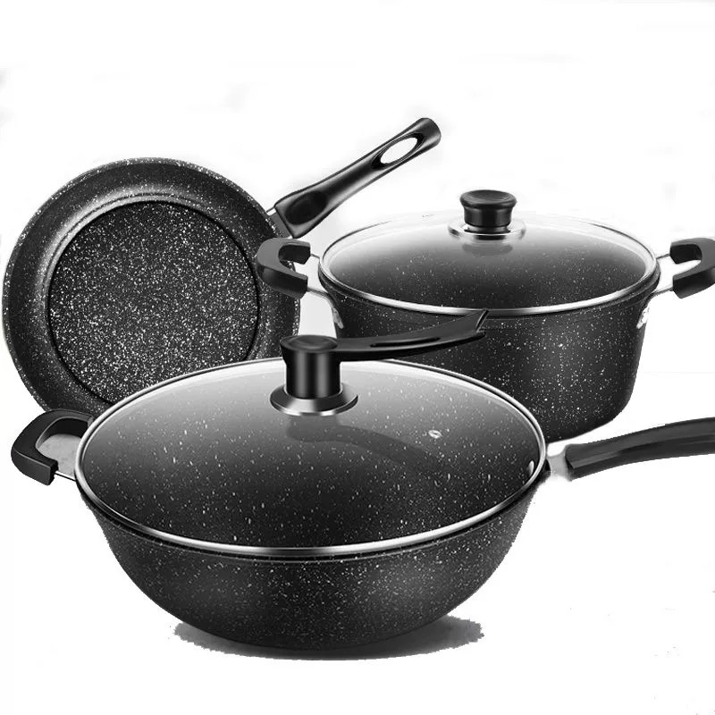 Nonstick cooking Pots a set of 3 - Image 3