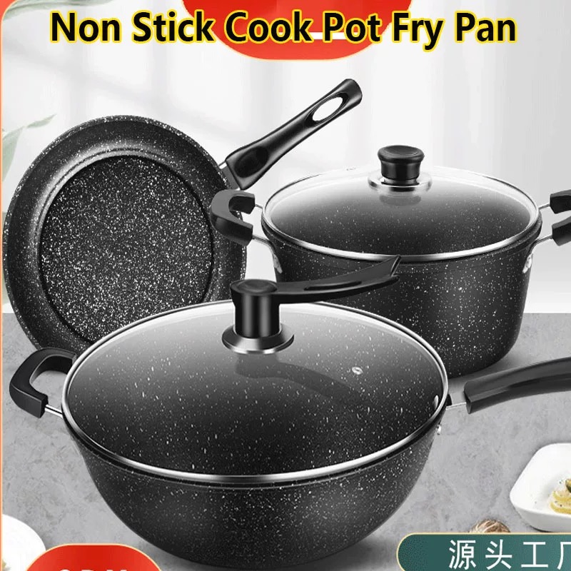 Nonstick cooking Pots a set of 3