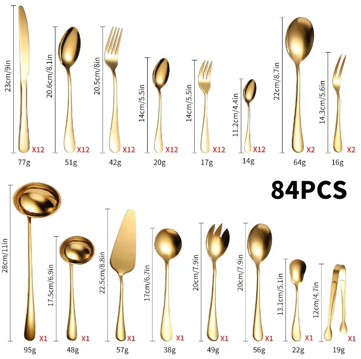 Cutlery Set 84 Pieces - Image 3