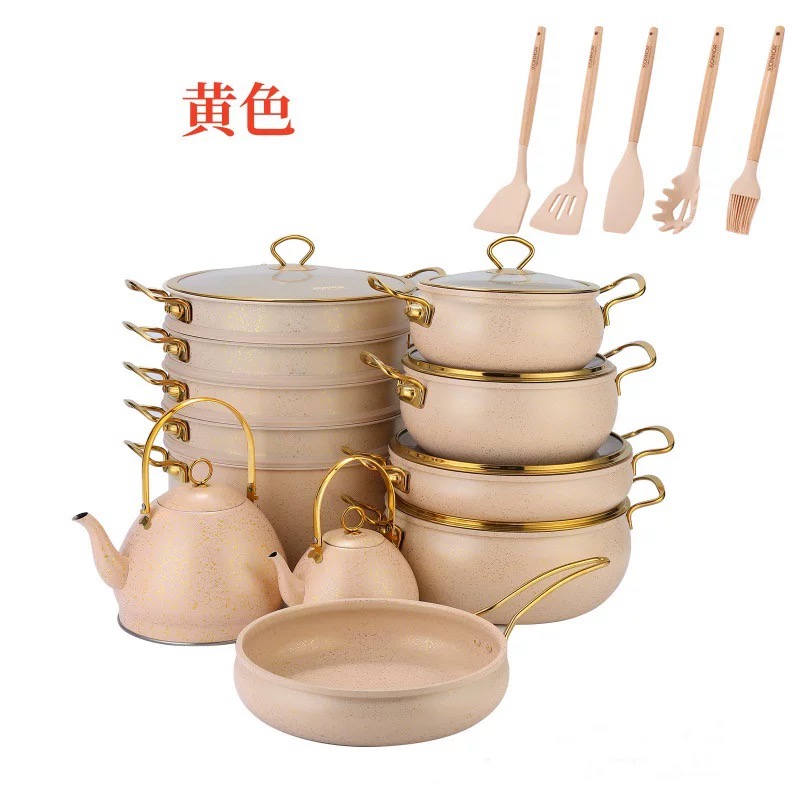 11 Pieces 24 kitchenware Set with a steamer - Image 3