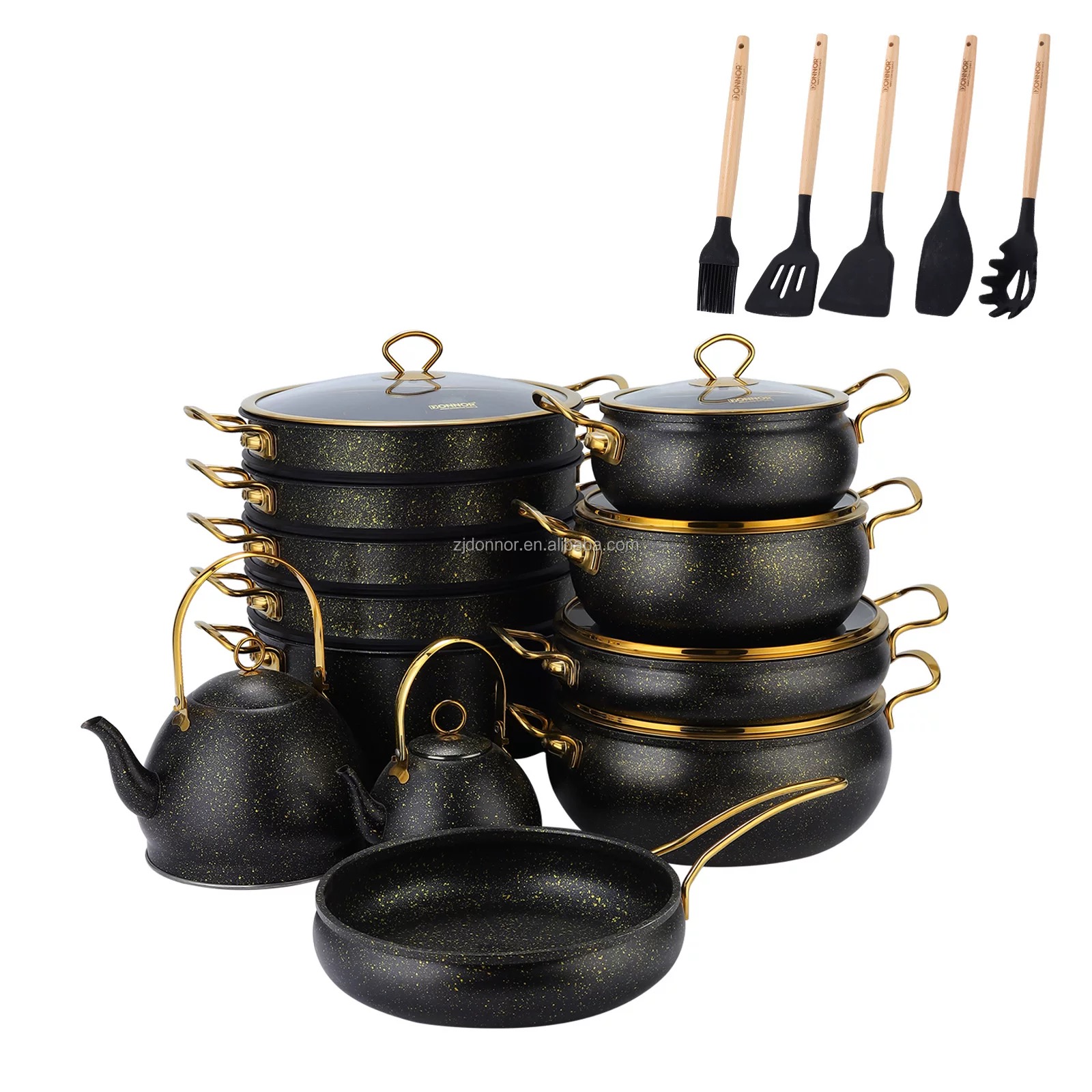 11 Pieces 24 kitchenware Set with a steamer