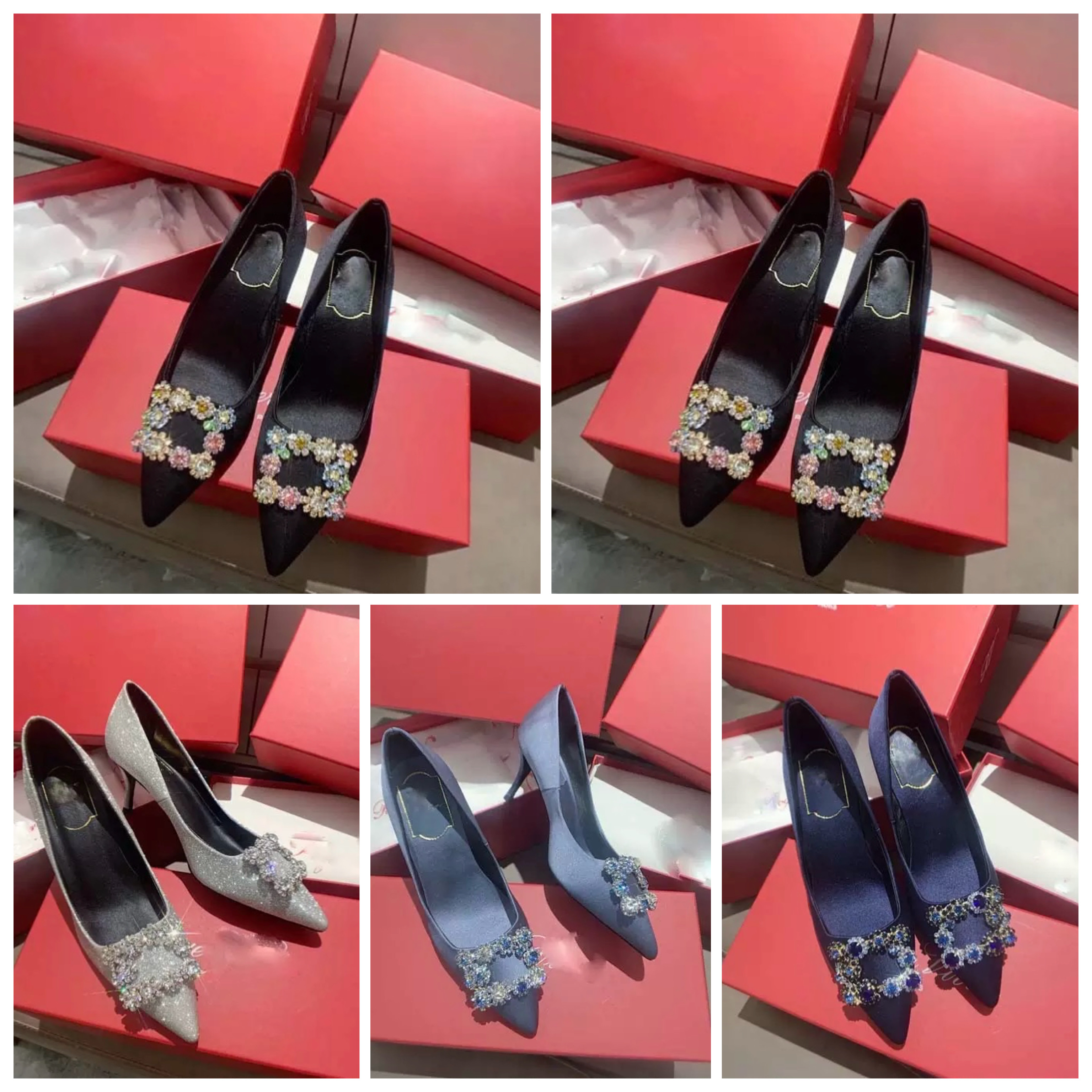 Rhinestone high heels - Image 3