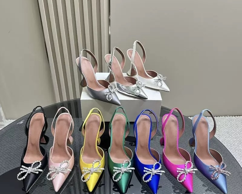 Sunflower crystal buckle rhinestone stiletto heels - Image 3