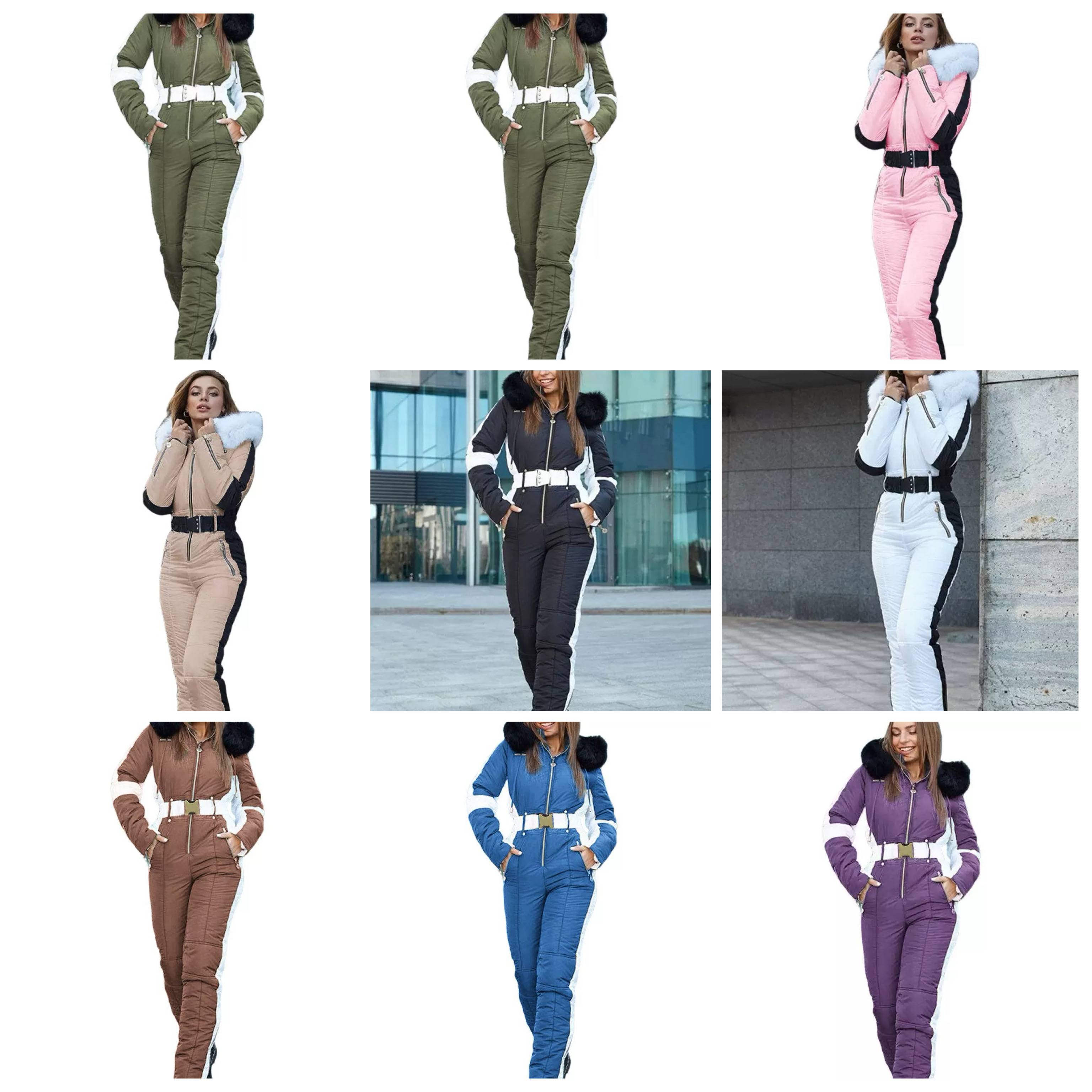 Ski suit warm women’s padded bodysuit - Image 3