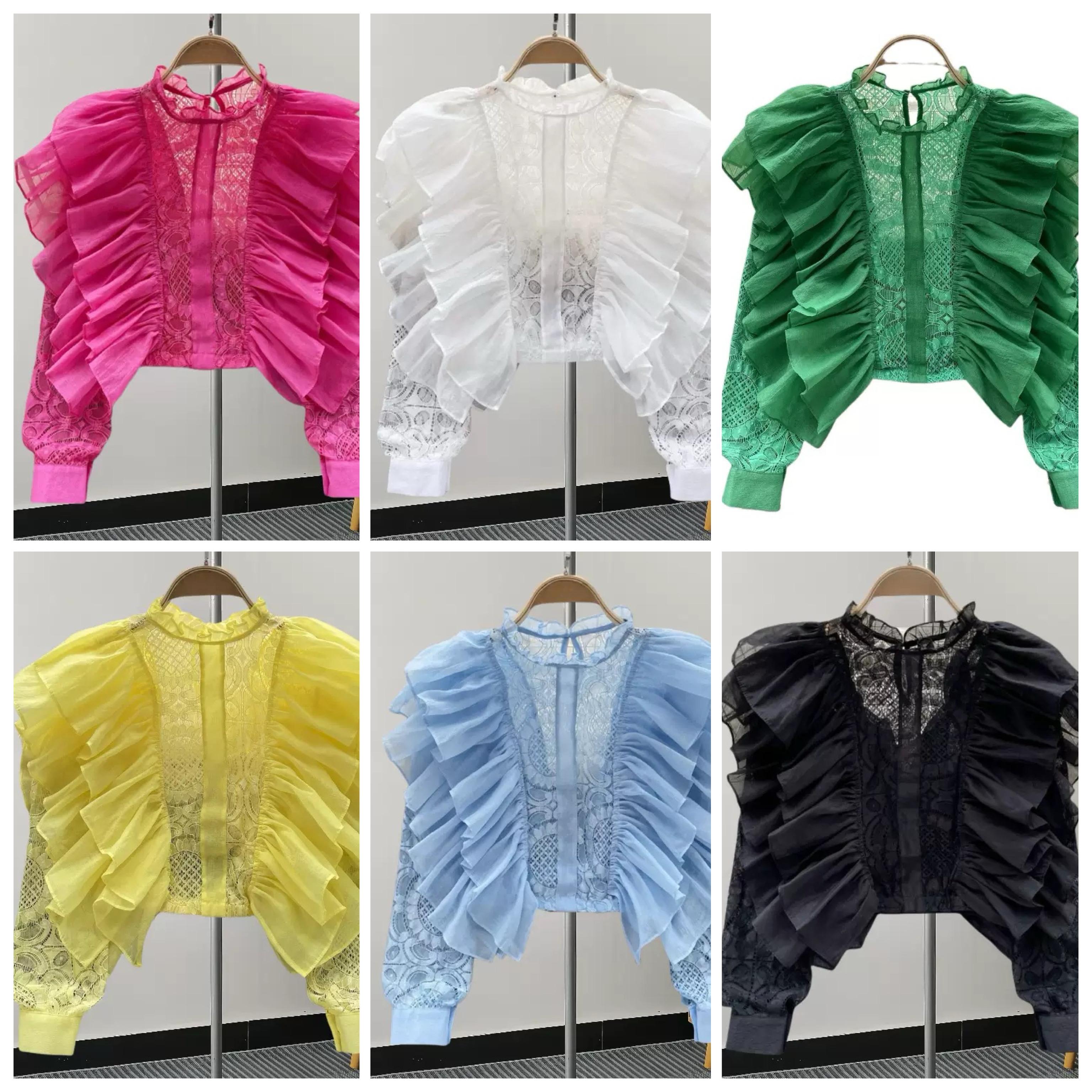 Ruffle sleeve lace blouse - Image 3