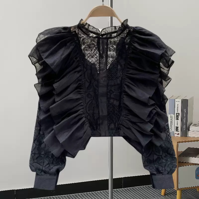 Ruffle sleeve lace blouse - Image 2