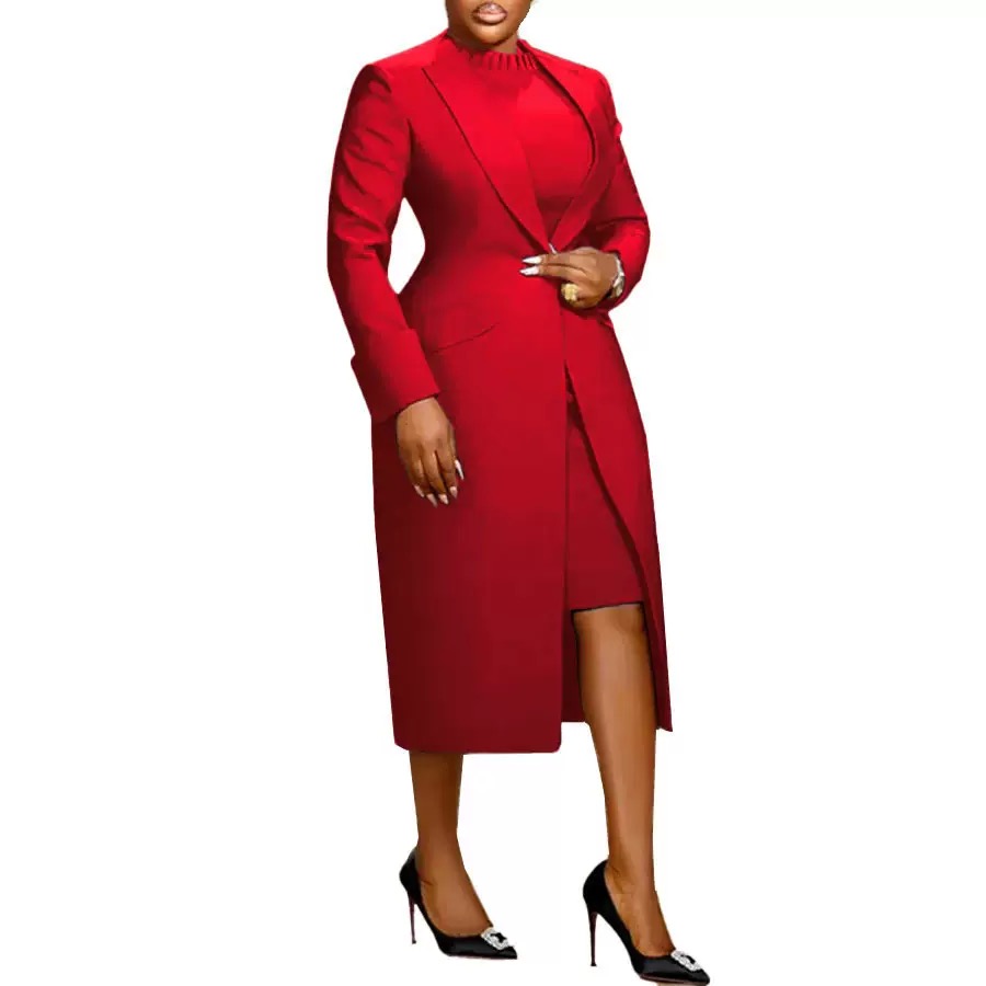 Two Piece Suit vest with lapel & waist-cinching - Image 2