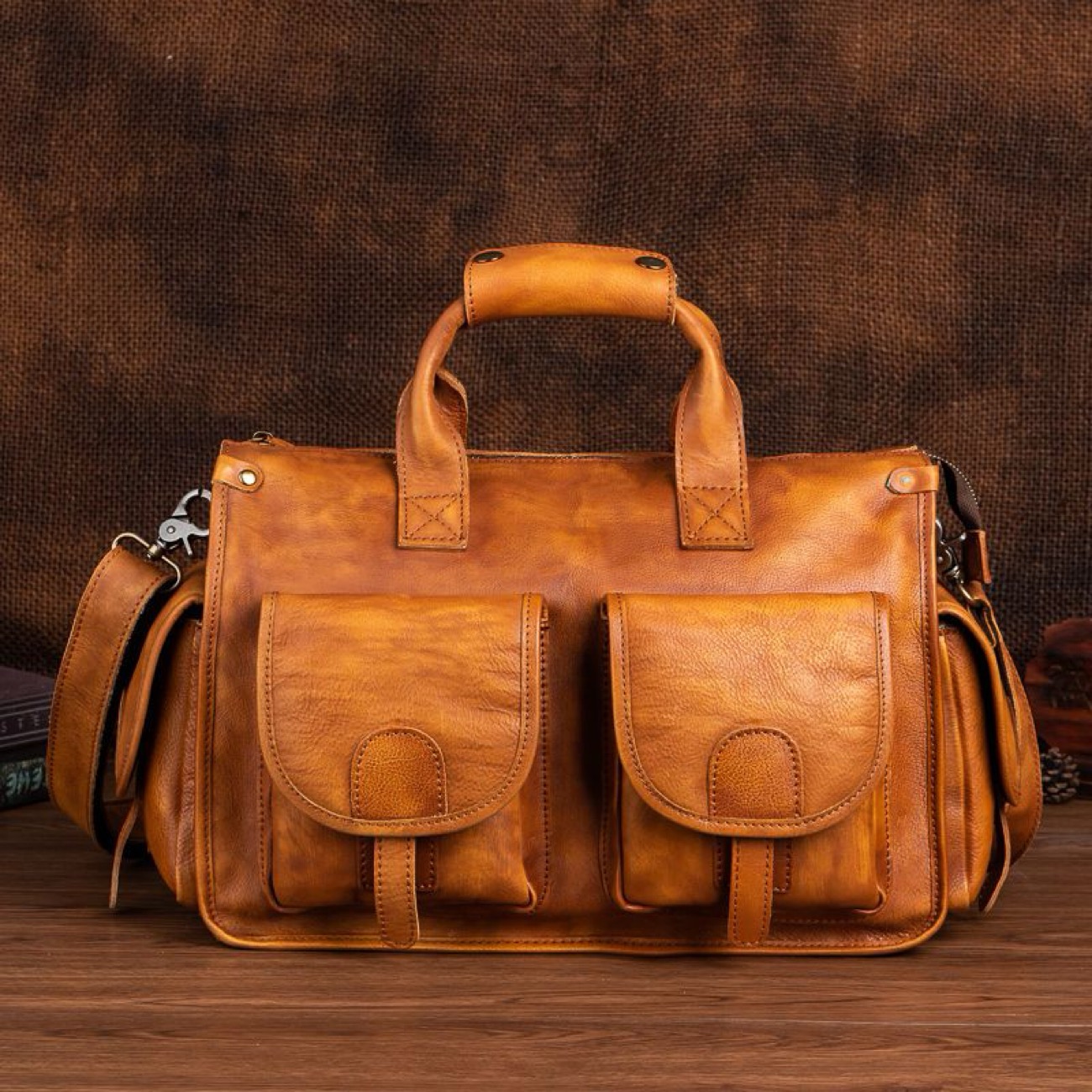 Vintage Men’s Genuine leather bag