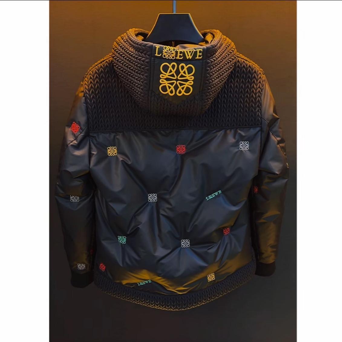 Trendy hooded Patchwork cotton Jacket - Image 3