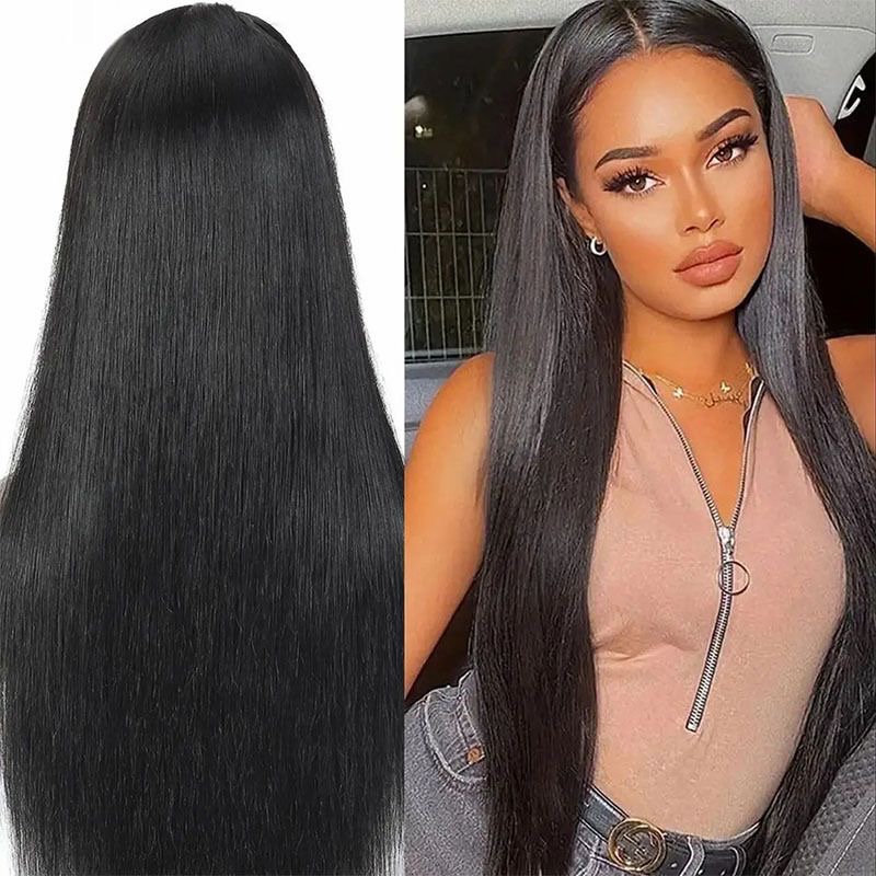 12A Brazilian Human hair 13*4frontal straight Wig180%density - Image 3