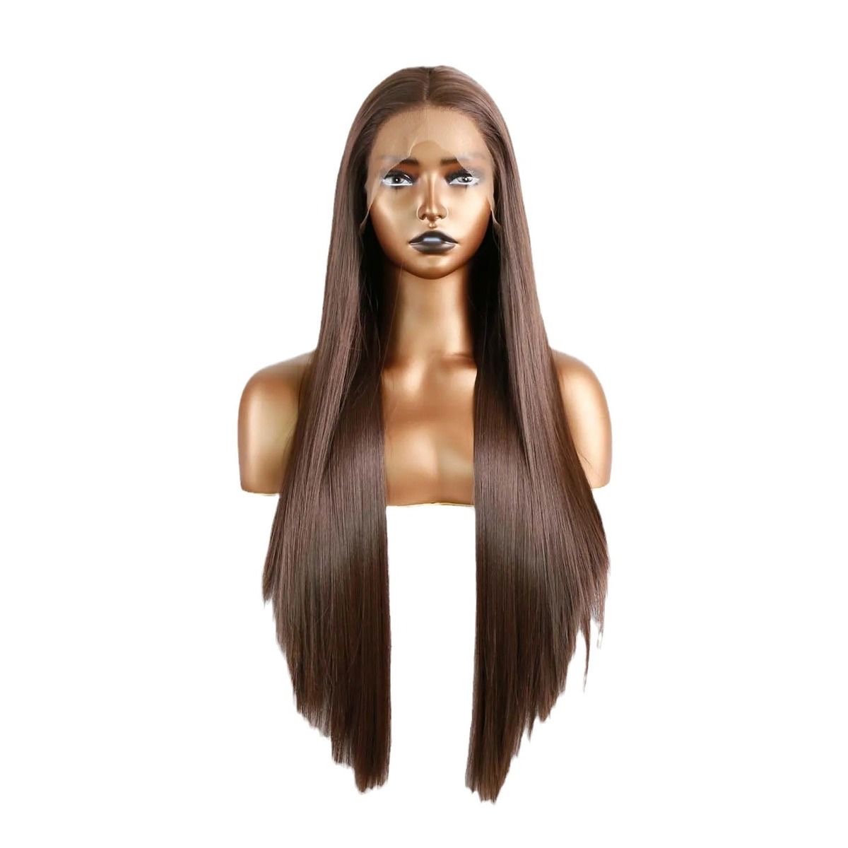 11A 13*4 frontal wig 200% density 100% human hair 4# brown