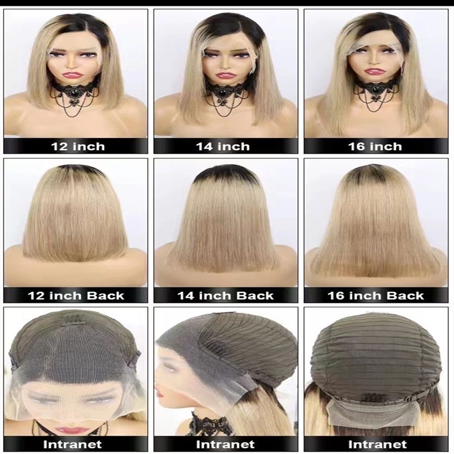 12A Brazilian hair Bob wig with frontal ear to ear lace wig - Image 3