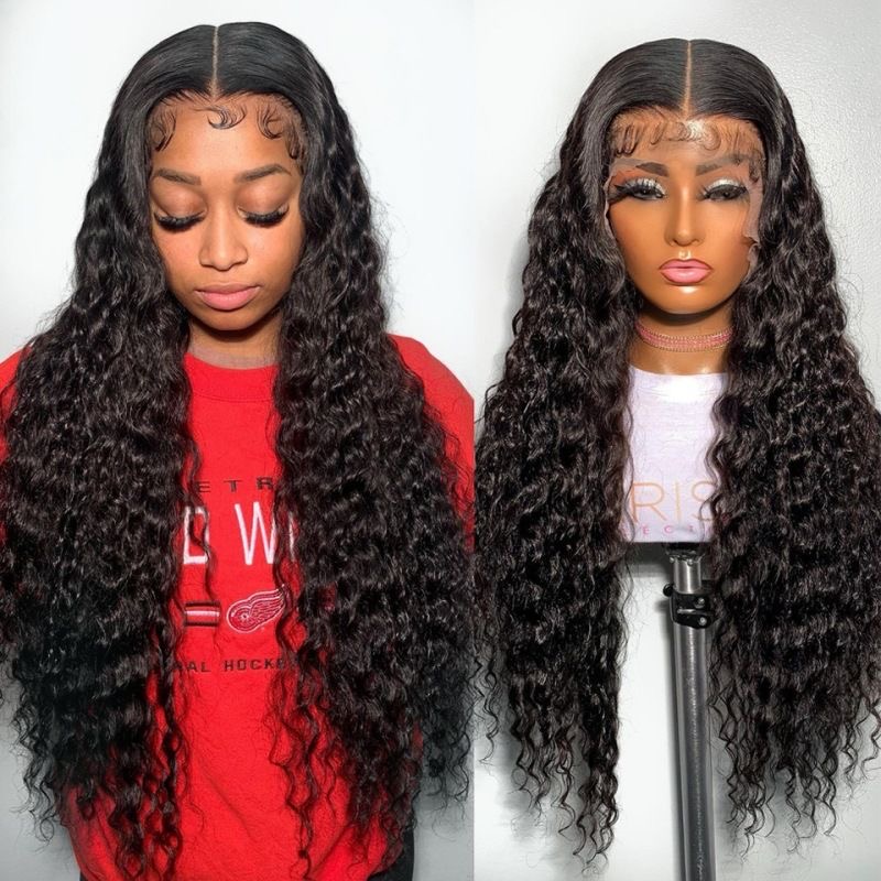 12 Grade 13*4 frontal double drawn 300% density curly wig - Image 2