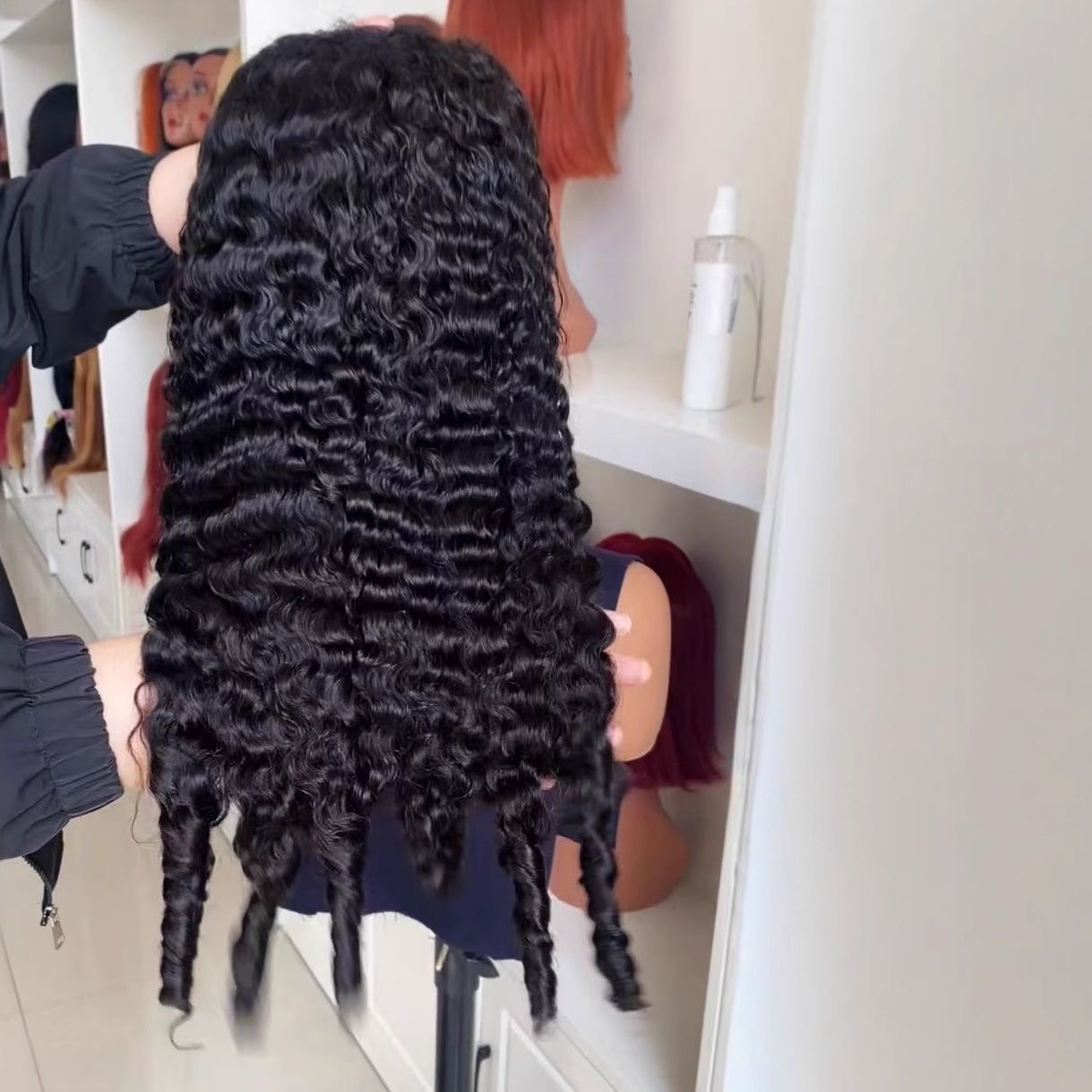 13*4 Burmese curly 300g density human hair - Image 3