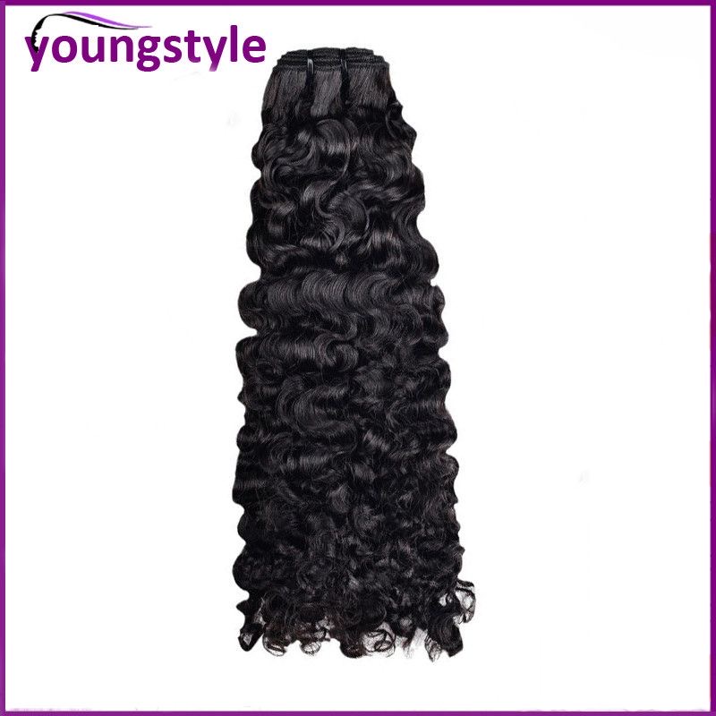 12 A Burmese curly double drawn Vietnamese human hair weft - Image 2