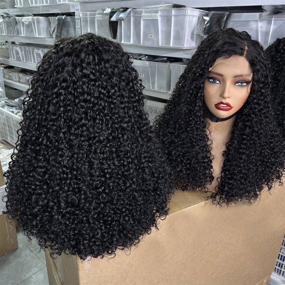 Pixie Curly human hair wigs Brazilian Curls lace frontal wig - Image 3