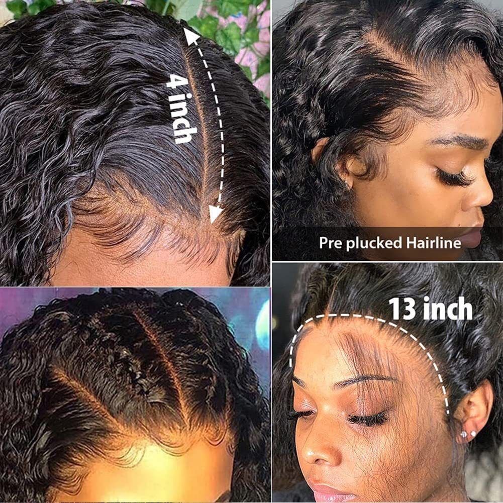 13*4 Curly human hair lace front wigs - Image 2