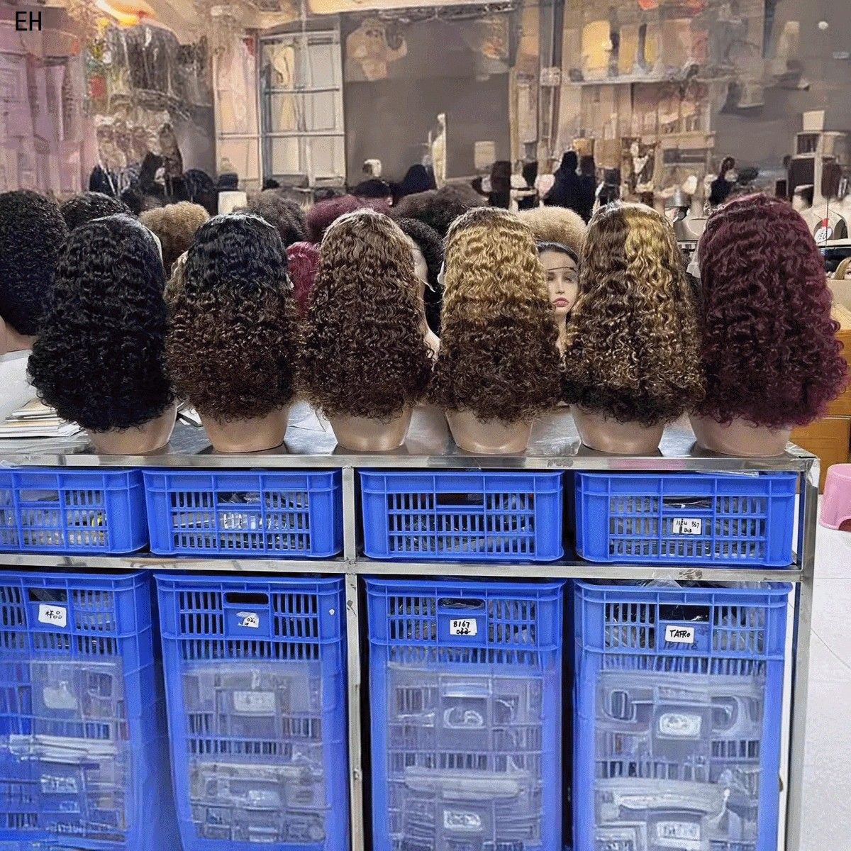 12A 13 *4 water wave Bob wig Peruvian hair 100% - Image 3