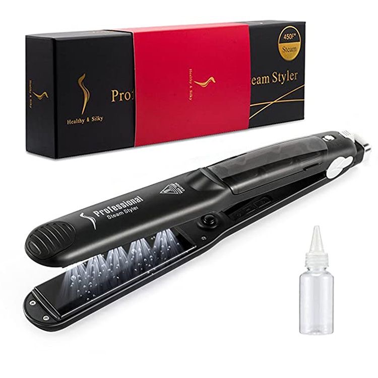 Straightener steam 2 in 1 professional