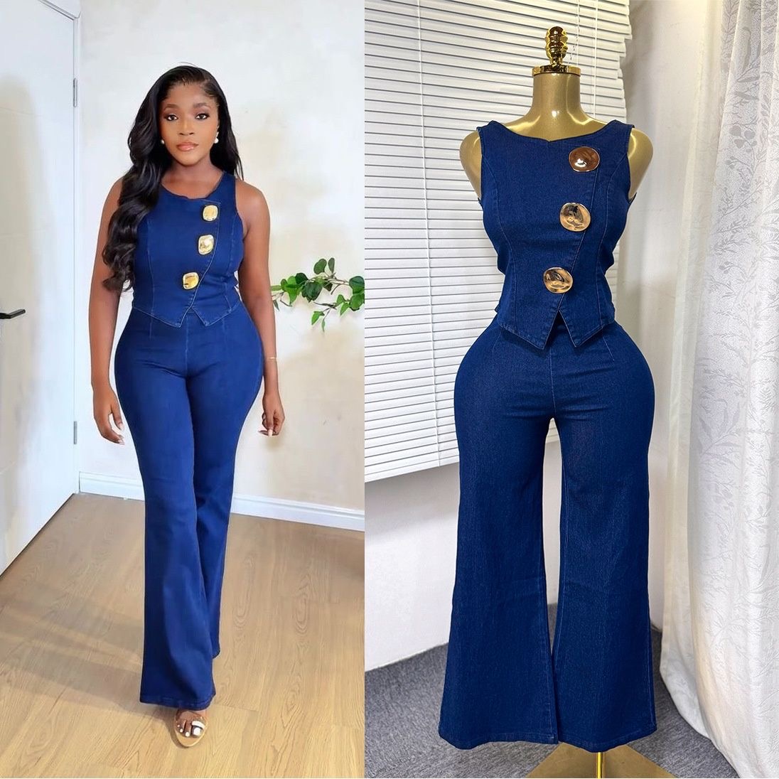 Woman’s two piece Jean set