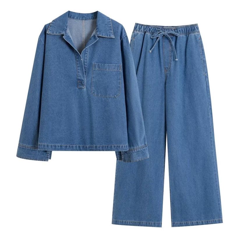 Women’s two piece jean set - Image 3