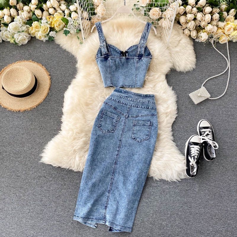 Women’s two piece jean set