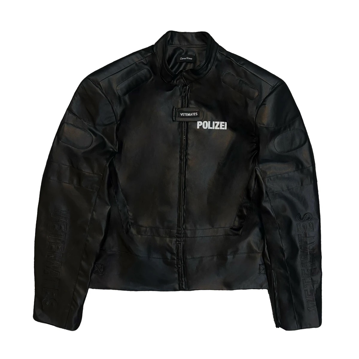 Motorcycle short Jacket ,slim Fit Leather Jacket unisex - Image 3