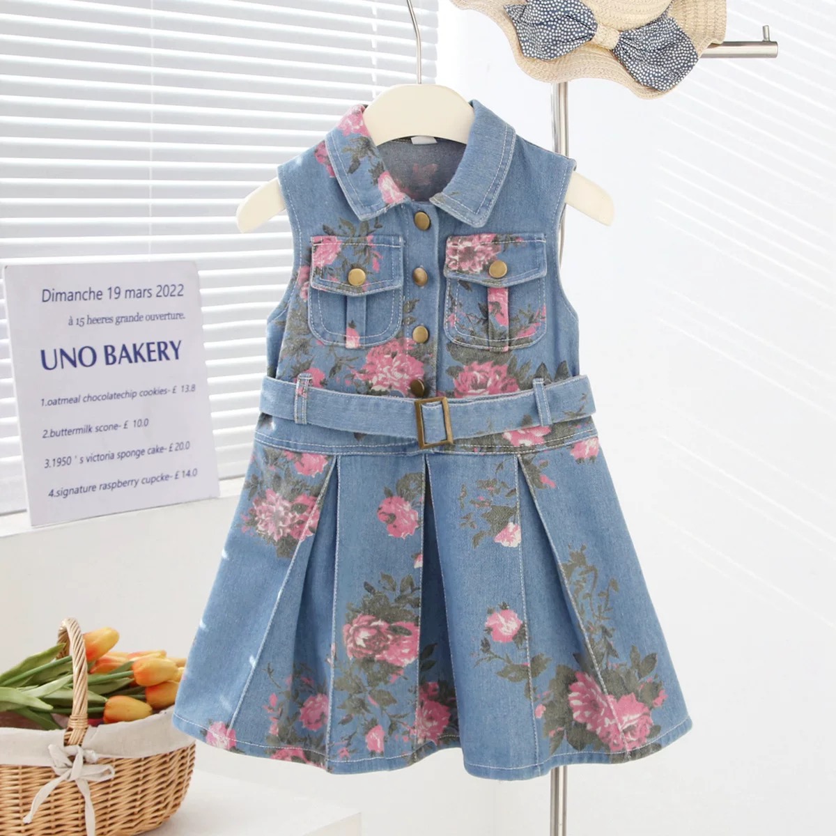 Girls Jean Dress (90cm -140cm) - Image 2