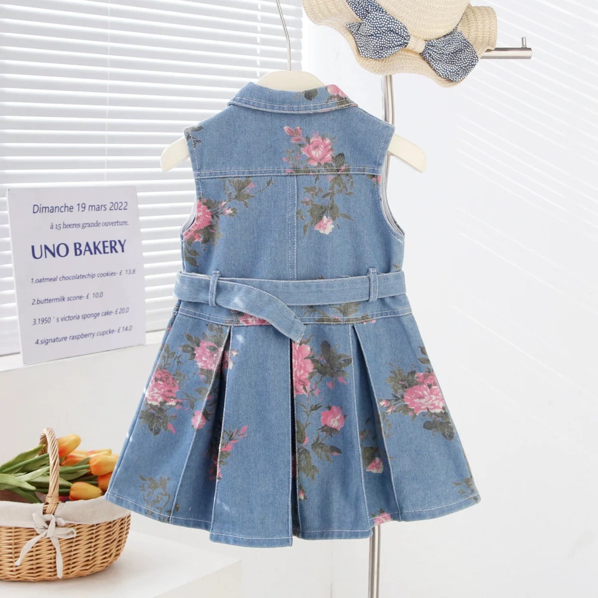 Girls Jean Dress (90cm -140cm) - Image 3