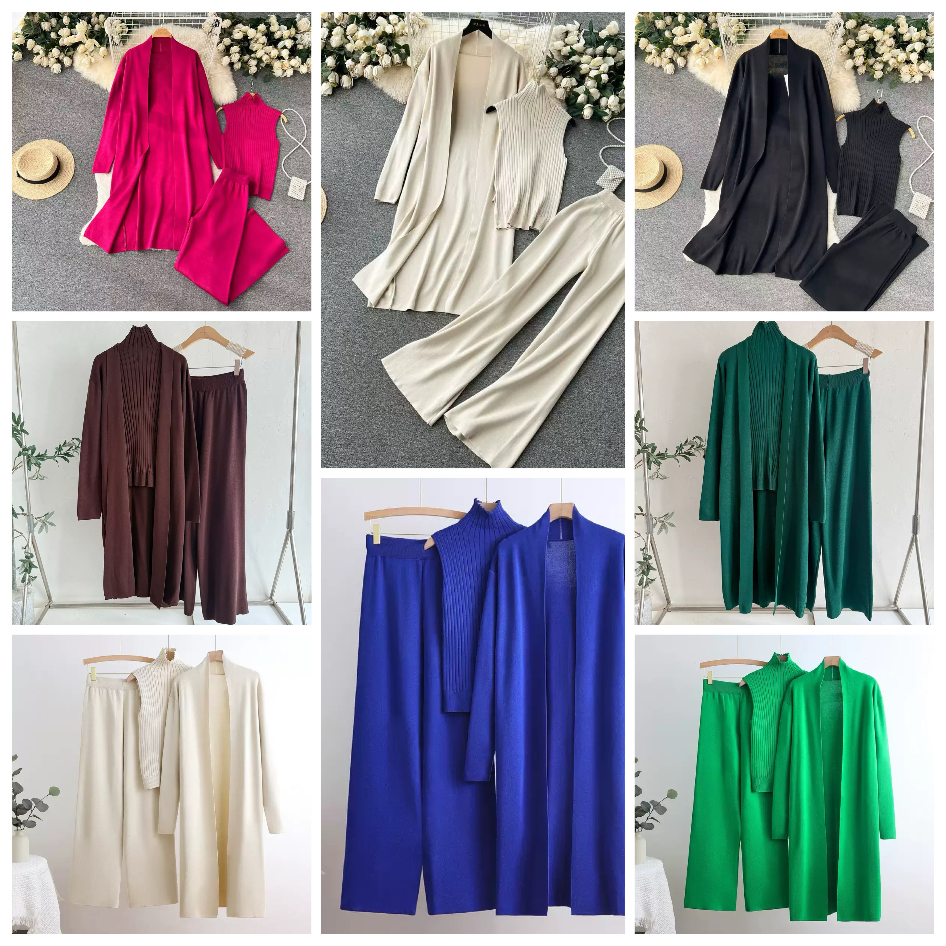 Women’s Knitted 3 Piece set - Image 3