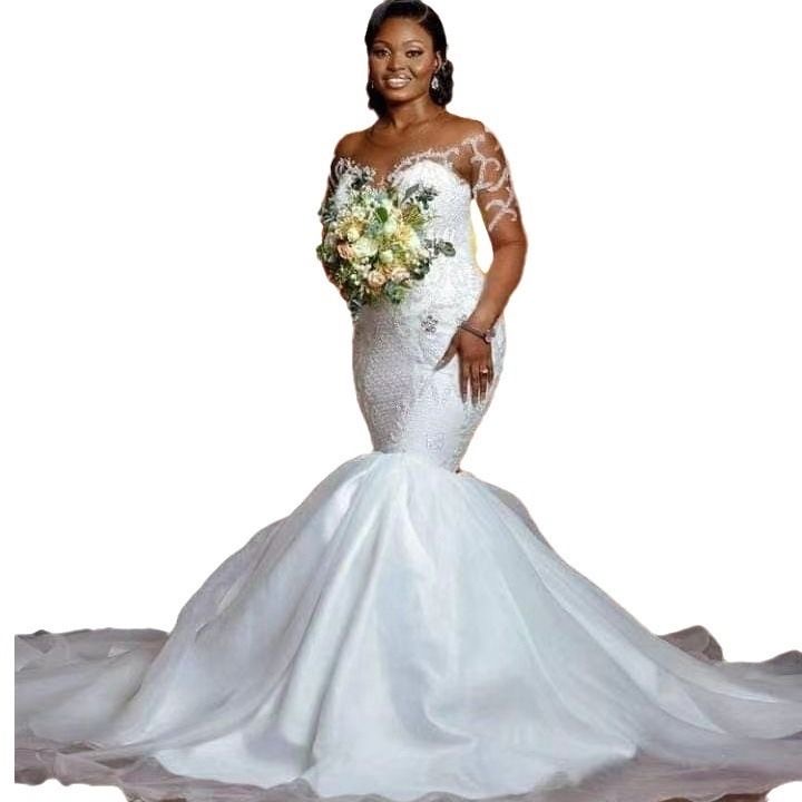 Mermaid wedding Dress Bride Gown