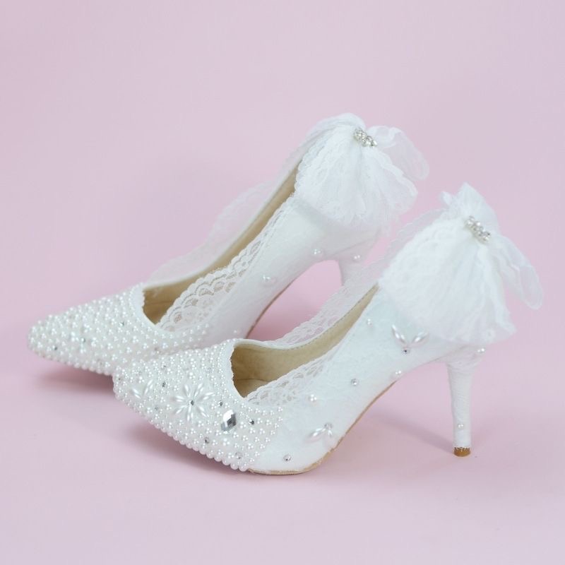 Wedding Bridal Shoes (6cm -9cm) - Image 2