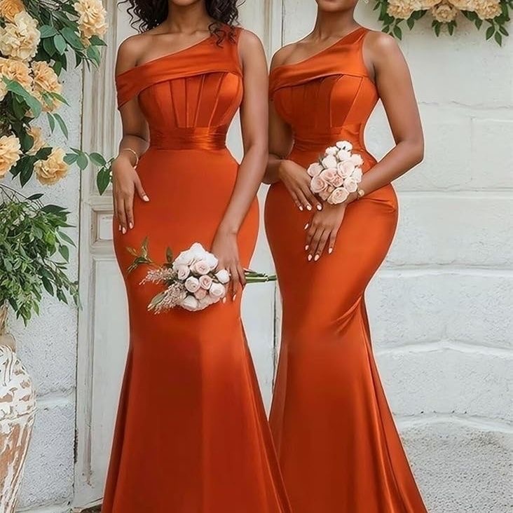 Long Maid of honor wedding Bridesmaids Dress