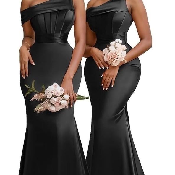 Long Maid of honor wedding Bridesmaids Dress - Image 3