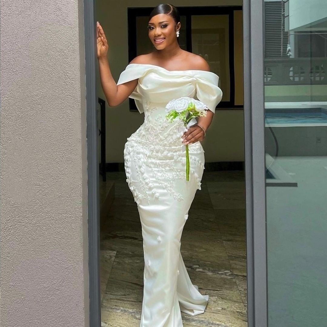 Off shoulder maid of honor Bridesmaids prom party Dress - Image 2