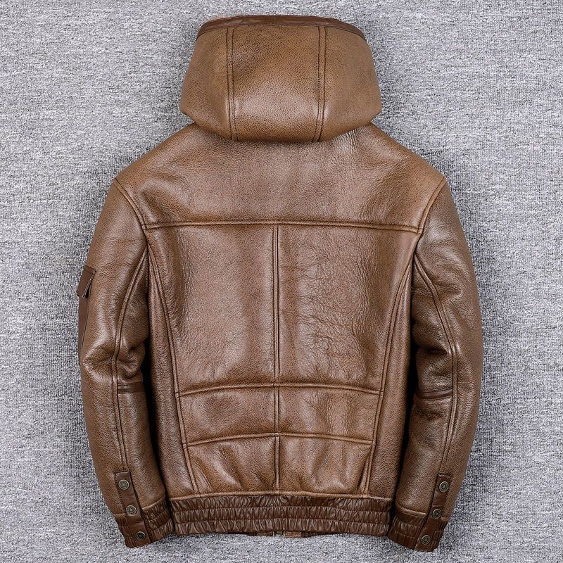 Genuine Man leather Jacket - Image 2