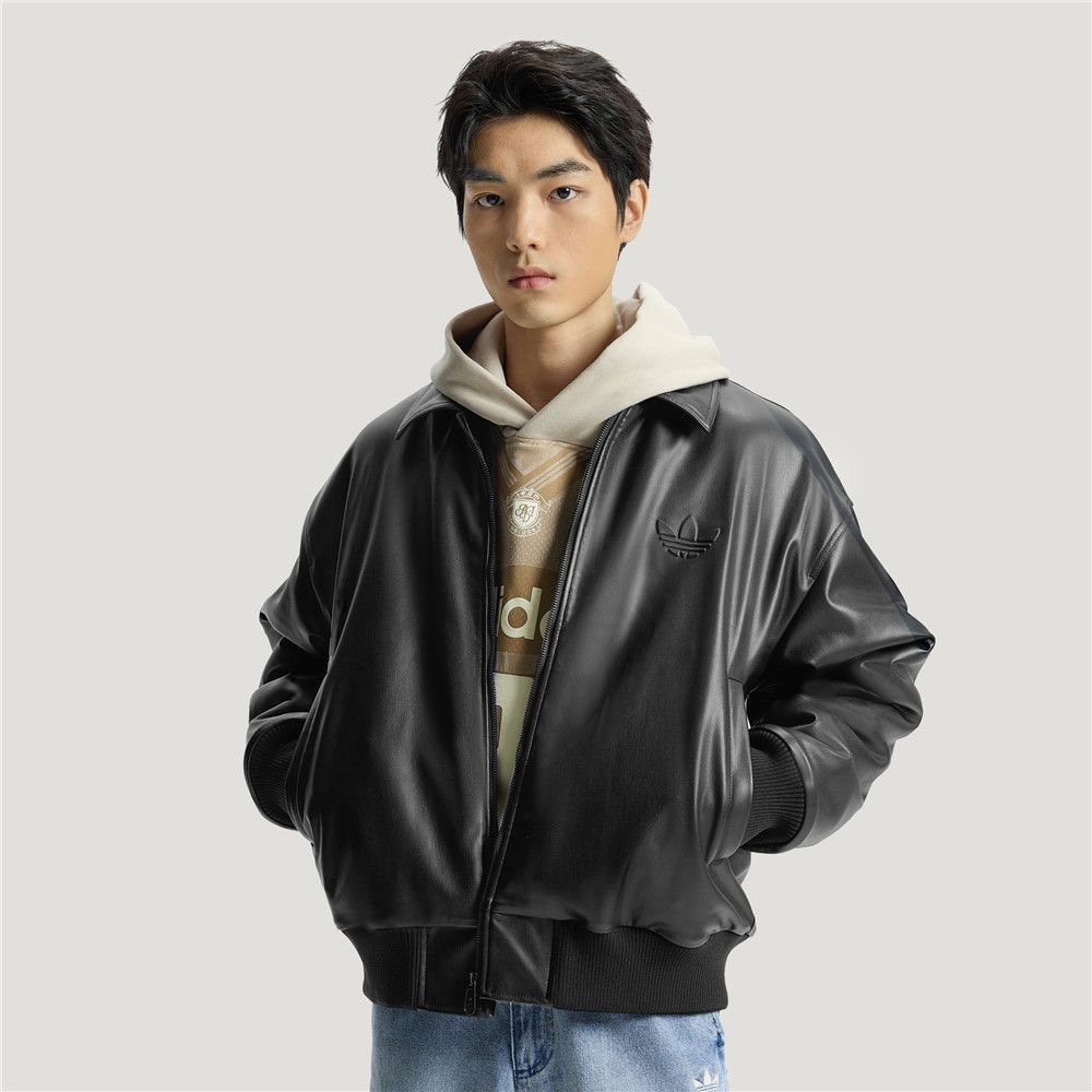 Adidas Genuine Leather Jacket - Image 2