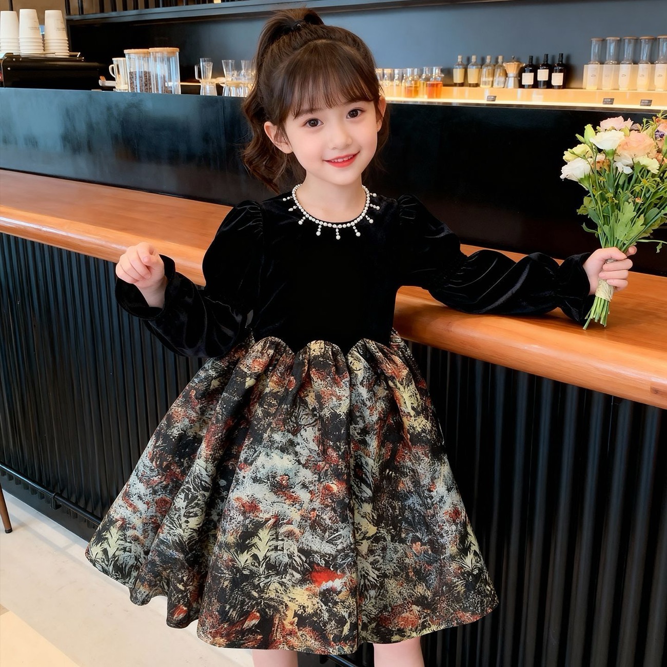 Velvet Princess Dress - Image 3