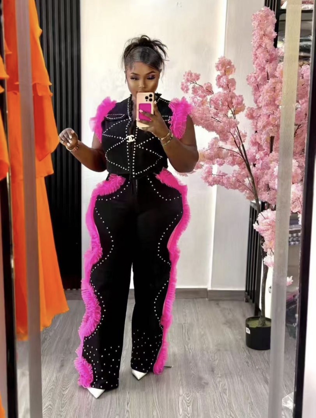 Woman’s Heavy Duty Denim Two Piece set - Image 2