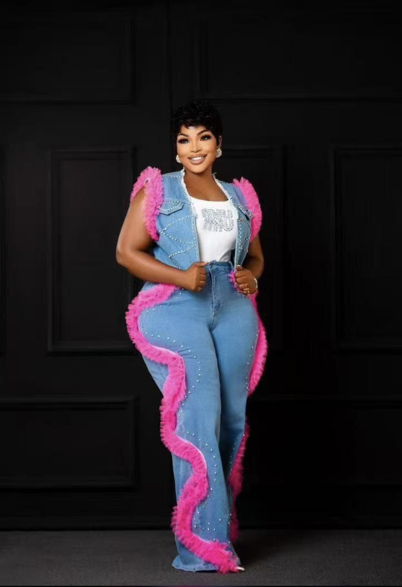 Woman’s Heavy Duty Denim Two Piece set