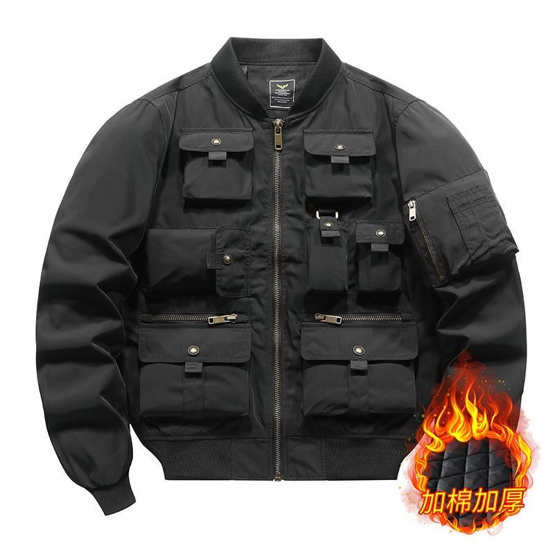 Multi-Pocket bomber Jacket