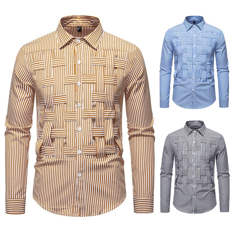 Striped,woven & plaid Men’s shirt - Image 3